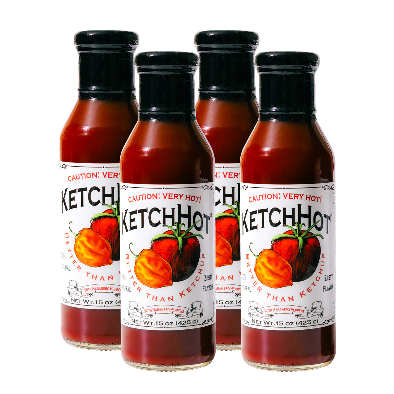 KetchHot Habanero Ketchup 4-Pack